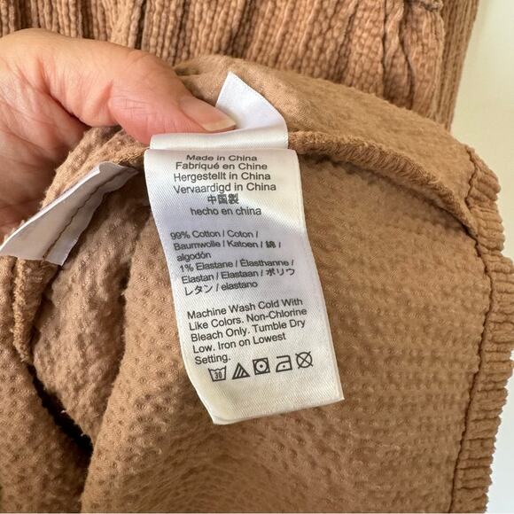 J. Crew Tan Corduroy Zip Front Utility Dress XL - Picture 8 of 8